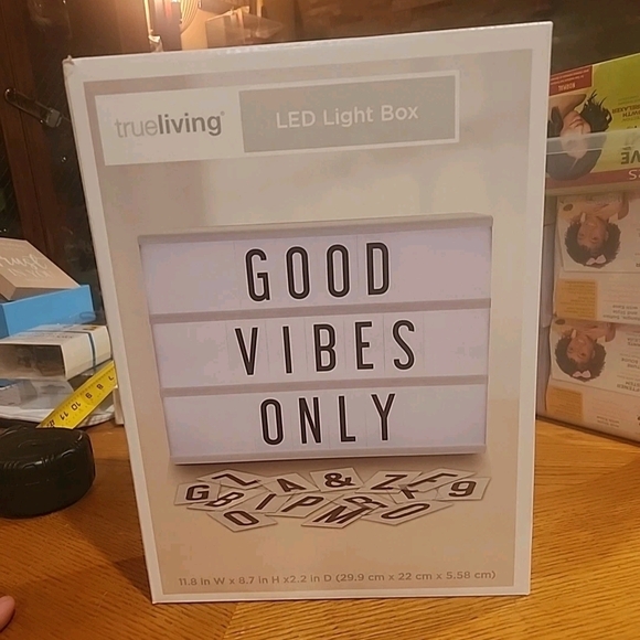 Trueliving LED Light Box with Letters - Picture 3 of 3